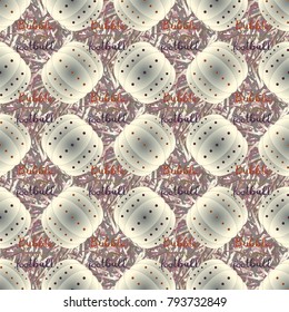 Bumper ball or bamperball football equipment seamless pattern for background.