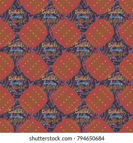 Bumper ball or bamperball football equipment seamless pattern for background.