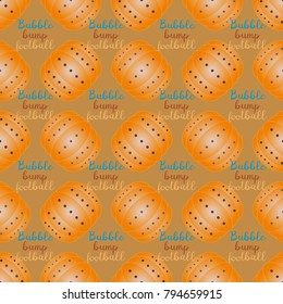 Bumper ball or bamperball football equipment seamless pattern for background.
