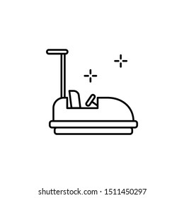 Bumper car icon. Element of Spain thin line icon