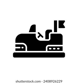 icono del coche parachoques. icono de glifo vectorial para tu sitio web, móvil, presentación y diseño de logotipo.