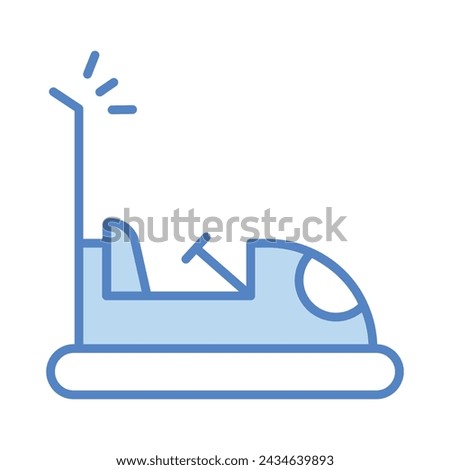 Bumper Car Icon vector. Stock illustration.