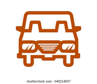 bumper car image vector icon logo vector symbol