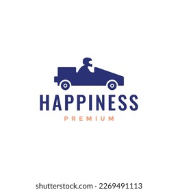 bumper car sport playground helmet champion logo design vector icon illustration