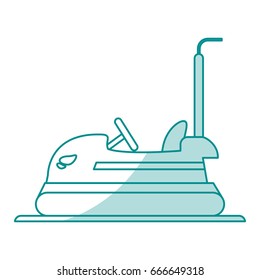 bumper car vector illustration