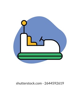 Carros para-choques Ícone vetorial ilustração de stock