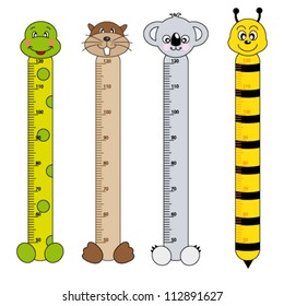 Bumper children meter wall. Animals Stickers