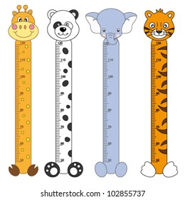 Bumper children meter wall. Wildlife Stickers