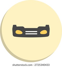 Bumper Flat Circle Style Icon