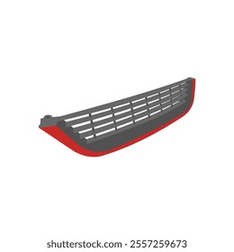 Bumper Grilles, Automotive Flat Illustration Isolated