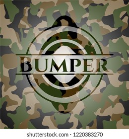 Bumper on camo pattern