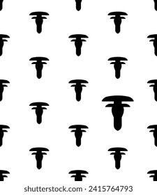 Bumper Retainer Clip Icon Seamless Pattern, Auto Fastener, Fender, Wheel Liner, Retainer Clip Icon Vector Art Illustration