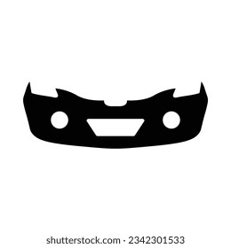 Bumper Vector Glyph Icon For Personal And Commercial Use.

