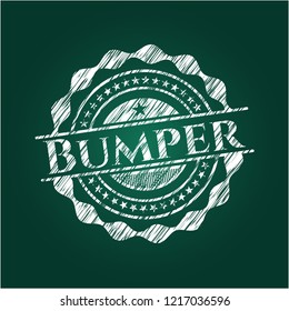 Bumper written with chalkboard texture