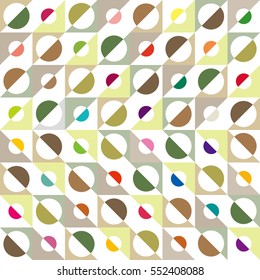 bumps image, color and gray scale tile - Geometric seamless pattern