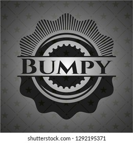 Bumpy black emblem. Vintage.