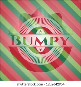Bumpy christmas style badge..