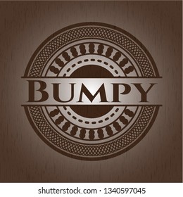 Bumpy realistic wood emblem
