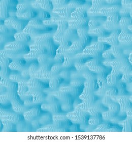 Bumpy surface like hills or electron microscopic image of atoms or moon surface or monochrome smooth mounds.  Coded seamless repeat vector pattern swatch.  Generative Art.