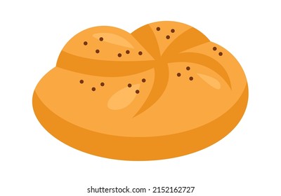 Bun Bakery Icon. Vector illustration