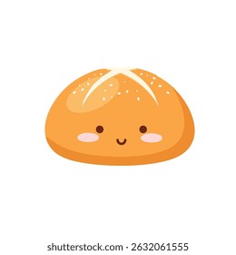Bun Bread character cute cartoon illust