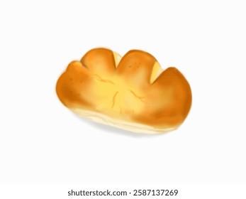 It is bun with custard filling. 