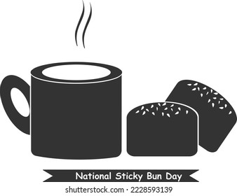 Bun day, happy bun day symbol