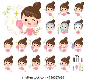 Bun hair mom Pants style_beauty