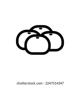 icono bun con vektor aislado y fondo transparente