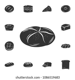 Bun icon. Simple element illustration. Bun symbol design  from Bakery collection set. Can be used for web and mobile on white background