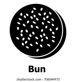 Bun icon. Simple illustration of bun vector icon for web
