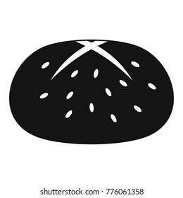 Bun icon. Simple illustration of bun vector icon for web