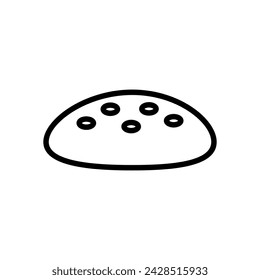 bun icon symbol vector template