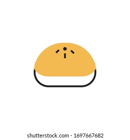 bun icon vector illustration modern style design. isolated on white background