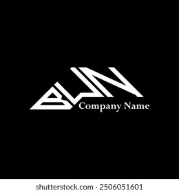 Diseño del logotipo de BUN, logotipo simple y moderno de BUN. Diseño de alfabeto de lujo BUN  