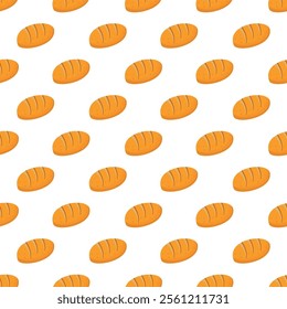 bun pattern background. Bread pattern background. seamless pattern of bread. bakery theme pattern. 
