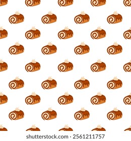 bun pattern background. Bread pattern background. seamless pattern of bread. bakery theme pattern. 
