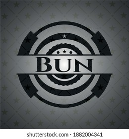 Bun retro style black emblem. Vector Illustration. Detailed. 
