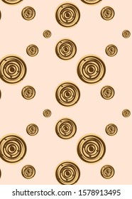 Bun snail. Cinnamon bun pattern