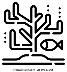 Bunaken Reef icon for web, app, infographic, etc