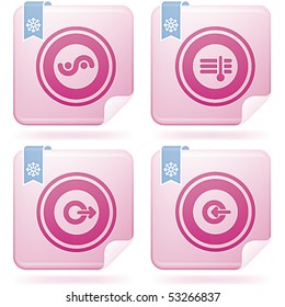 Bunch of abstract web icons for general use (part of Flamingo Square 2D Icons Set)