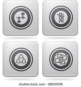 Bunch of abstract web icons for general use (part of Platinum Square 2D Icons Set)