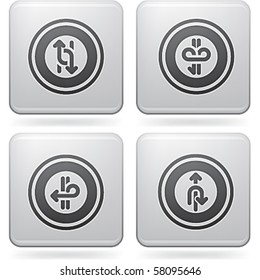 Bunch of abstract web icons for general use (part of Platinum Square 2D Icons Set)