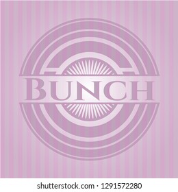 Bunch badge with pink background