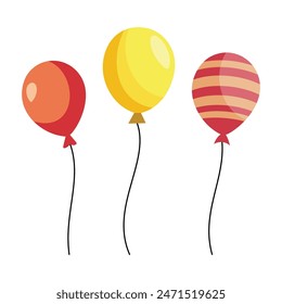 Bunch of balloons for birthday and party