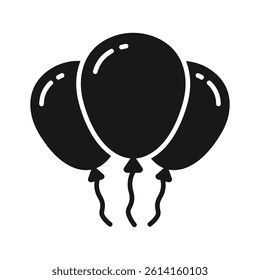 Bunch of balloons in modern design style, ready to use vector