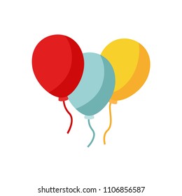 Bunch of balloons. Vector set. Vector illustration, EPS 10.