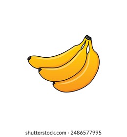 Bunch of banana vector icon