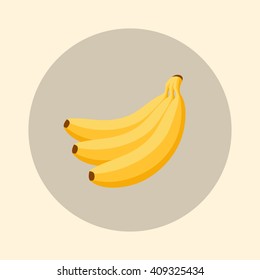A bunch of bananas. Icon vector illustration.