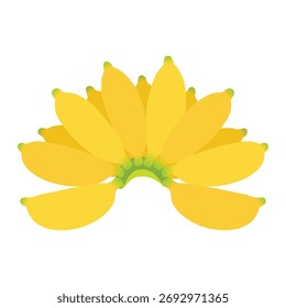 bunch bananas illustration design element